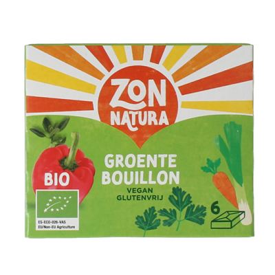 Groentebouillon tablet 11 gram bio 6 Stuks