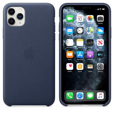 Apple leather case iPhone 11 Pro Max Midnight Blue