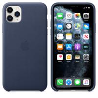 Apple leather case iPhone 11 Pro Max Midnight Blue - thumbnail