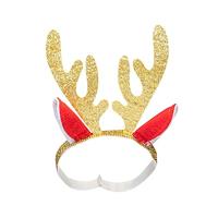 Heless Kerstjurk met haarband rendier, maat 28-35 cm - thumbnail