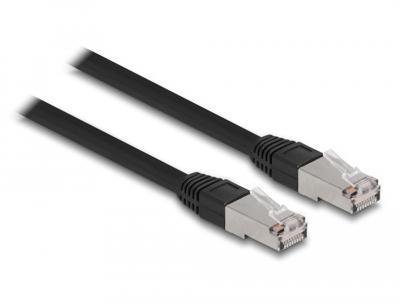 Delock 80132 RJ45 Netwerkkabel, patchkabel CAT 6A S/FTP 20.00 m Zwart 1 stuk(s)