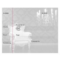 Cadeaubon bedrukt stoel + lamp 25 stuks - thumbnail