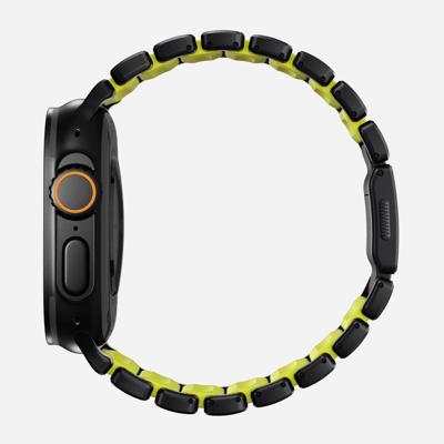Nomad Stratos horlogeband zwart hardware (45-49mm) - Volt