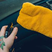 Meguiar's Detailing Mitt washandschoen microvezel geel - thumbnail