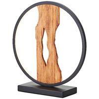 Brilliant TafellampChaumont rond zwart met hout - G94705/76 - thumbnail
