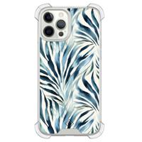 iPhone 12 (Pro) siliconen shockproof hoesje - Japandi waves - thumbnail