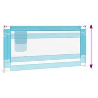Bedhekje peuter 190x25 cm stof blauw - thumbnail