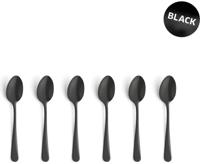 Amefa Austin Theelepels 6 Stuks Mat Zwart - thumbnail