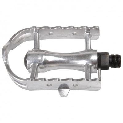 Messingschlager Hi-point platformpedalen stadsfiets zilver set