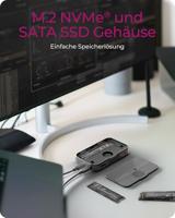 ICY BOX IB-DK4071M-CU31 USB 3.2 Gen 2 (3.1 Gen 1) Type-C Zwart - thumbnail