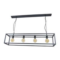 Urban Interiors hanglamp 'Frame' 4-lamps 120cm, kleur Zwart - thumbnail