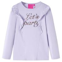 VidaXL Kindershirt met lange mouwen 140 lichtlila - thumbnail