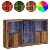 Dressoir Oud hout 181,5 x 37 x 100 cm Bewerkt hout - thumbnail