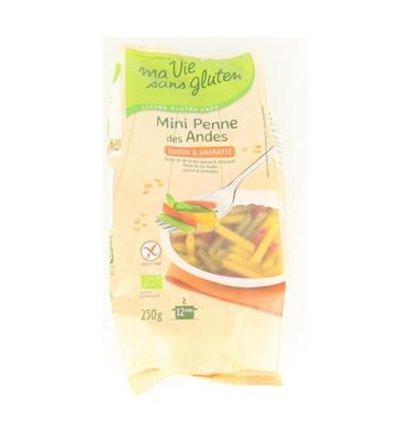 Tricolor mini penne glutenvrij bio 250 Gram