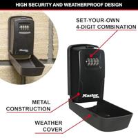 De Raat Master Lock 5430, sleutelkluis, zwart - thumbnail