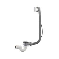 Badplug-Overloopcombinatie + Waste Chroom Badplugafvoer Aqua Splash - thumbnail