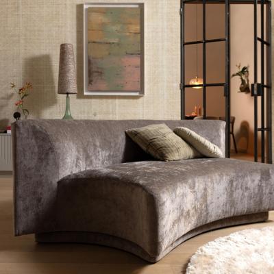 WOOOD 2-zits Bank 'Popular' Modulair, Chenille, kleur Taupe WOOOD 2-zits Bank 'Popular' Modulair, Chenille, kleur Taupe