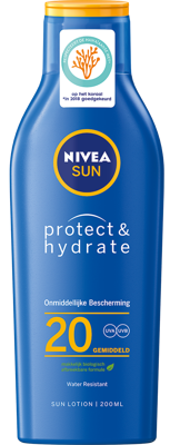 Nivea Sun zonnebrandcrème Protect & Hydrate SPF 20, fles van 200 ml
