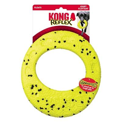 KONG REFLEX FLYER GEEL 24X22X3 CM