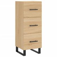 Dressoir 34,5x34x90 cm bewerkt hout sonoma eiken - thumbnail