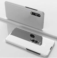 Galvaniseren spiegel horizontale Flip lederen case voor Samsung a2 kern met houder (zilver) - thumbnail