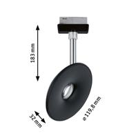 Paulmann URail Spot Sphere LED-railspot URail 7.4 W LED Wit, Chroom - thumbnail