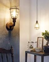 EGLO Port Seton Geschikt voor gebruik binnen Bruin E27 - thumbnail