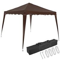 Vouwbare Partytent Capri 3x3m Donkerbruin - thumbnail