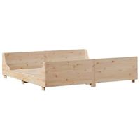 Bedframe zonder matras massief grenenhout 180x200 cm - thumbnail