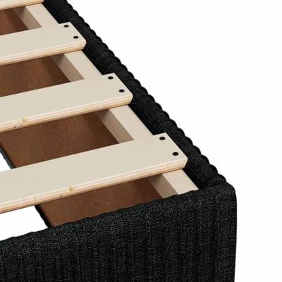 Bedframe zonder matras 80x200 cm stof zwart
