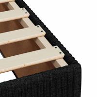 Bedframe zonder matras 80x200 cm stof zwart - thumbnail