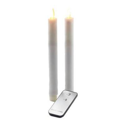 LED Dinerkaars Wax 23cm Wit 2st