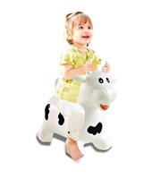 Jamara Bouncing Animal Cow white/black with pump - thumbnail