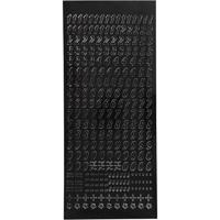 Creativ Company Stickers, kleine cijfers, vel 10x23 cm, zwart, 1 vel - thumbnail