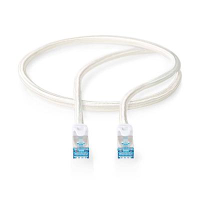 CAT6a-Kabel | S/FTP | RJ45 Male | RJ45 Male | 0.50 m | Snagless | Rond | Gevlochten / PVC | Zilver | Cover Window Box CAT6a-Kabel | S/FTP | RJ45 Male | RJ45 Male | 0.50 m | Snagless | Rond | Gevlochten / PVC | Zilver | Cover Window Box