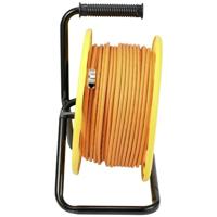 Renkforce RJ45 Netwerk Kabelhaspel CAT 7a S/FTP 50.00 m Oranje Rond - thumbnail