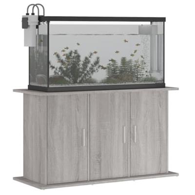 Aquariumstandaard 101x41x58 cm bewerkt hout grijs sonoma eiken - thumbnail