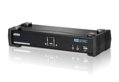 ATEN 2-poorts USB 2.0 3D DVI KVMP