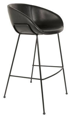 Zuiver Barkruk 'Feston' PU leer, kleur Zwart (zithoogte 76cm) Zuiver Barkruk 'Feston' PU leer, kleur Zwart (zithoogte 76cm)