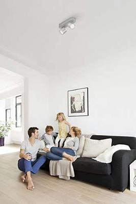 Philips Plafondspot LedMy Living Star 2-lichts metaalgrijs - 562424816