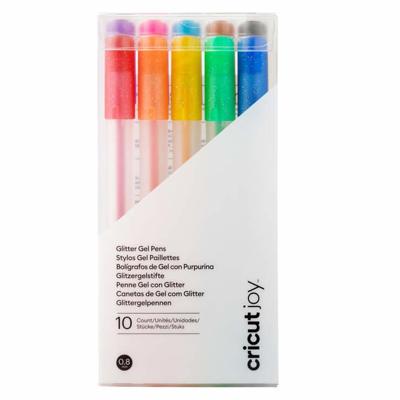 Cricut joy • glitter gel pens 10-pack (rainbow + pink, brown, black)