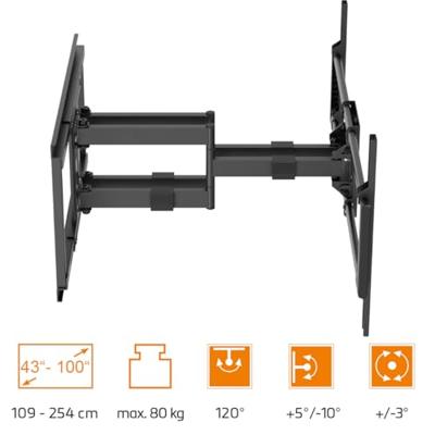 My Wall TV-beugel 109,2 cm (43) - 254,0 cm (100) Zwenkbaar