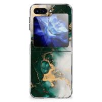 TPU Siliconen Hoesje voor Samsung Galaxy Z Flip 6 Marmer Groen - thumbnail