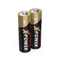 Ansmann X-Power Alkaline batterij Mignon AA LR6 Longlife alkalinebatterij voor extreem hoge stroombehoefte (2-pack), zwart, 2 stuks - thumbnail
