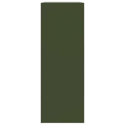 Dressoir 67x39x107 cm staal olijfgroen Dressoir 67x39x107 cm staal olijfgroen