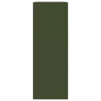 Dressoir 67x39x107 cm staal olijfgroen - thumbnail