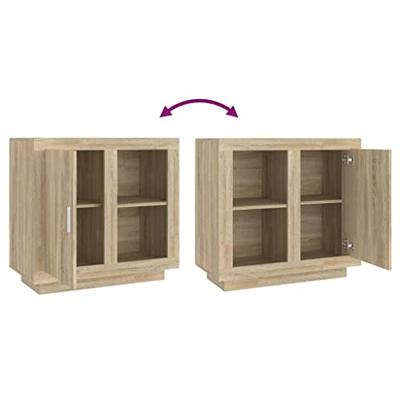 Dressoir 80x40x75 cm sonoma eikenkleurig