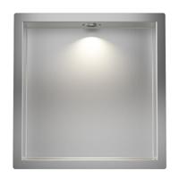 Wiesbaden Demis LED Inbouwnis 30x30x7 cm - RVS Wandverlichting - thumbnail