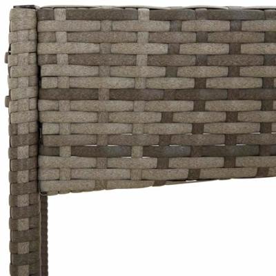 4-delige Loungeset met kussens poly rattan grijs 4-delige Loungeset met kussens poly rattan grijs