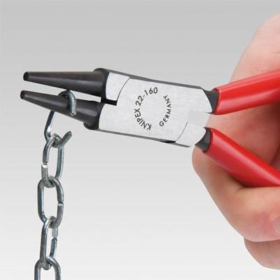 Knipex 22 01 160 Rondbektang Elektronica en fijnmechanica Recht Chroom-vanadium elektrostaal 160 mm
